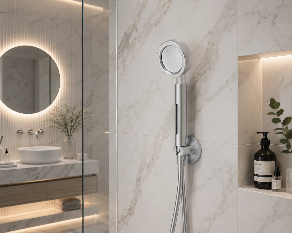 Le Pommeau Filtrant Haute Performance
Disponible en Argenté ou Doré